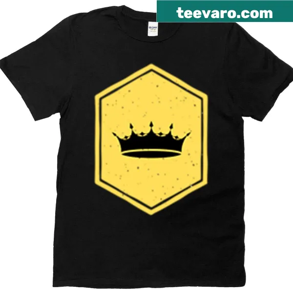 Sports crest badge design on an active T-shirt