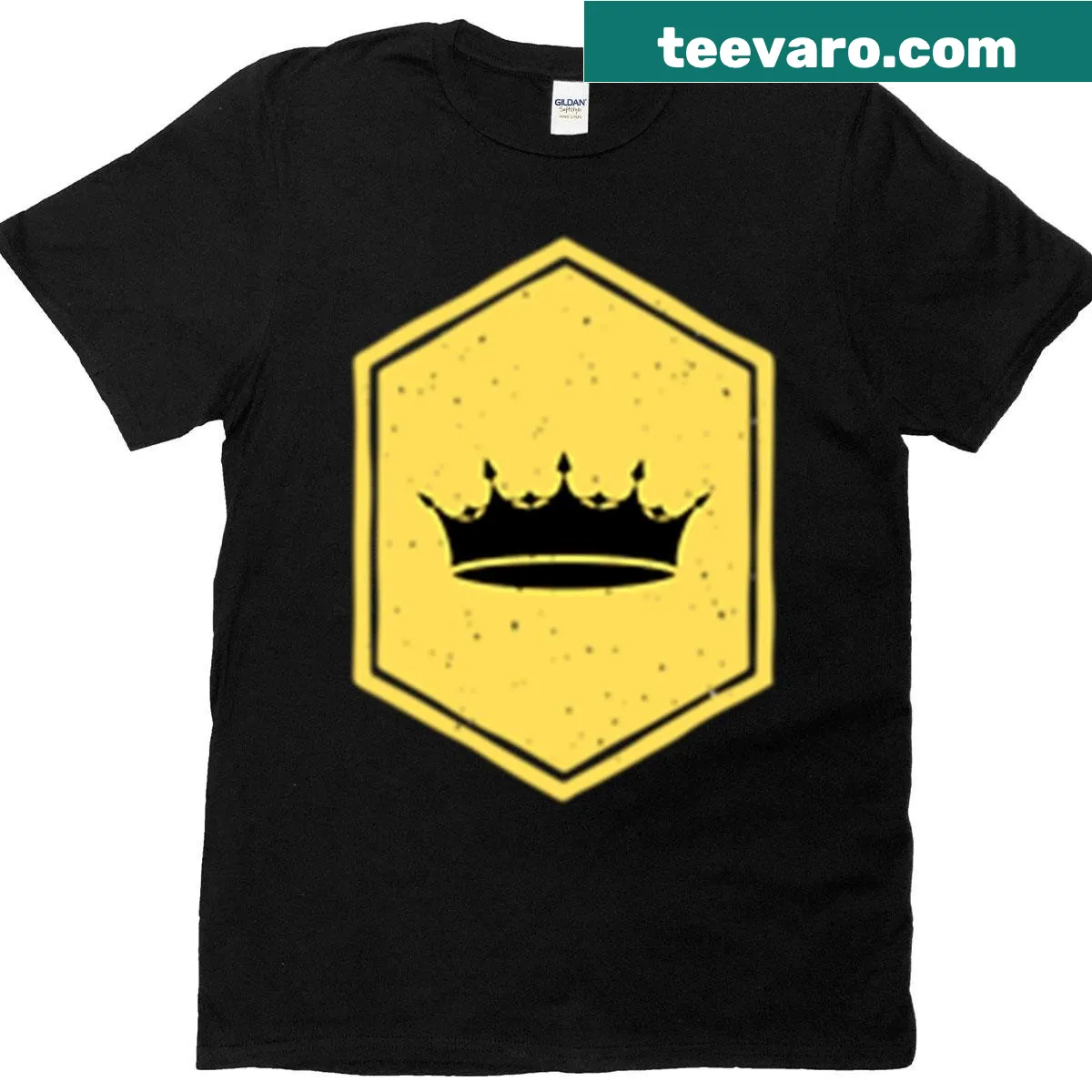 Sports crest badge design on an active T-shirt — on a men's t-shirt