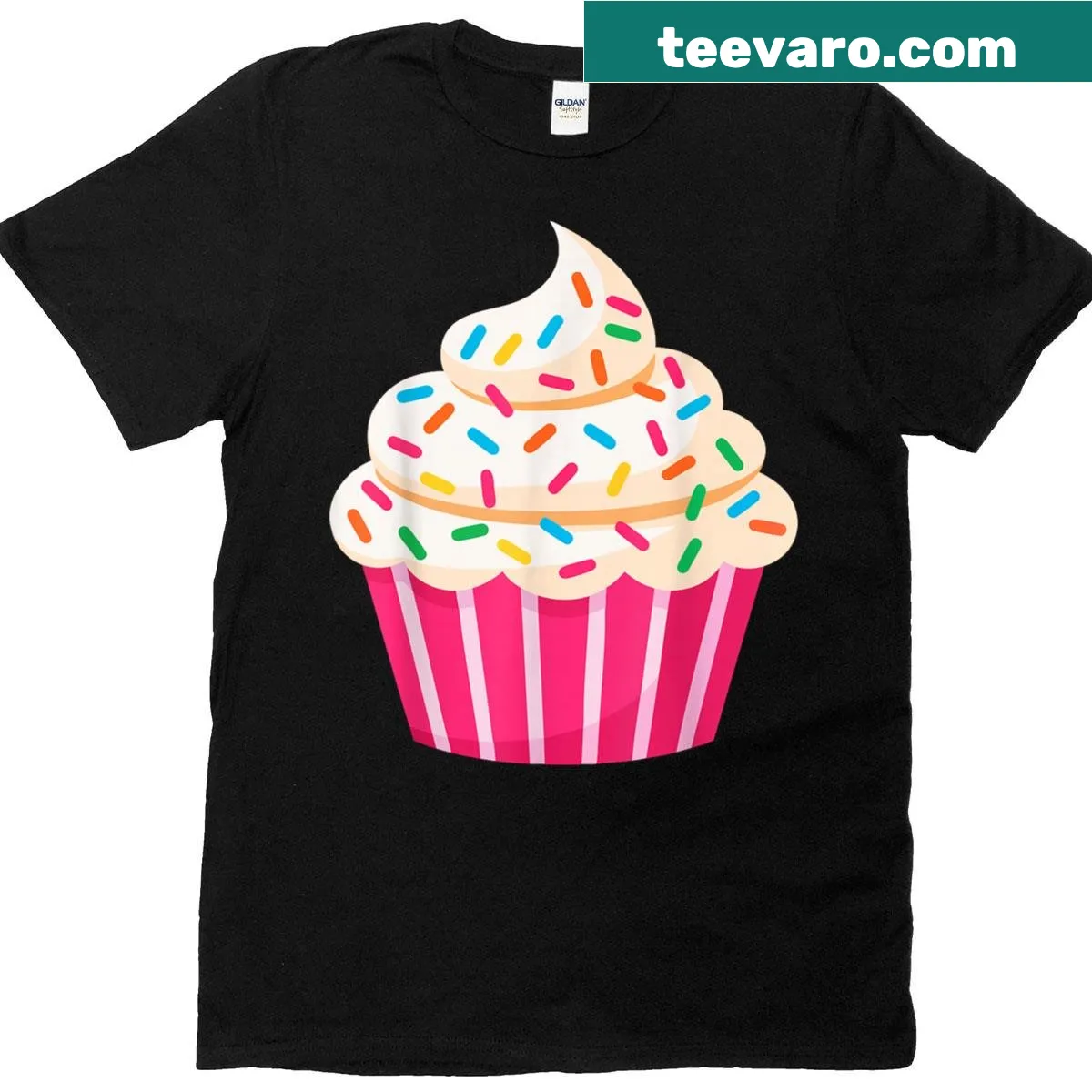 Funny cupcake graphic on a costume T-shirt — on a men's t-shirt