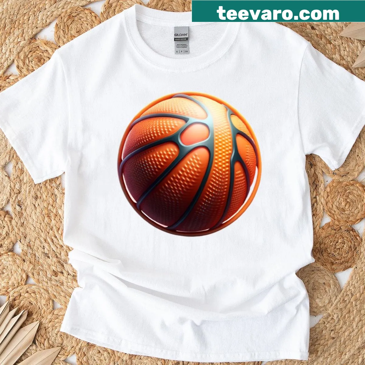 Shirt featuring various sports ball designs — on a men's t-shirt