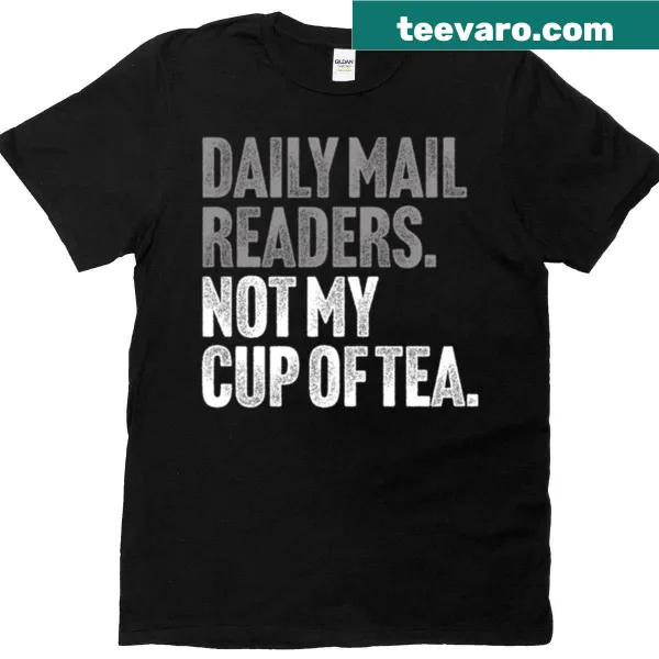 Vintage-style t-shirt with sarcastic quote 'Not My Cup Of Tea'