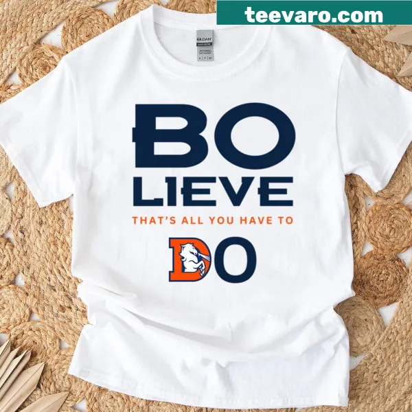 Vintage-style Denver Broncos T-shirt with distressed logo and text