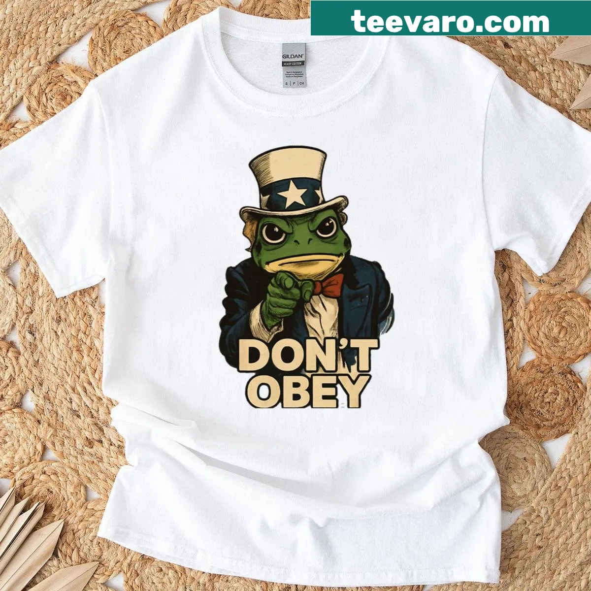 Bold typography t-shirt with a message that challenges conformity — on a men's t-shirt
