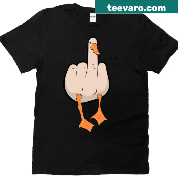 Humorous T-shirt with 'Duck You' text design