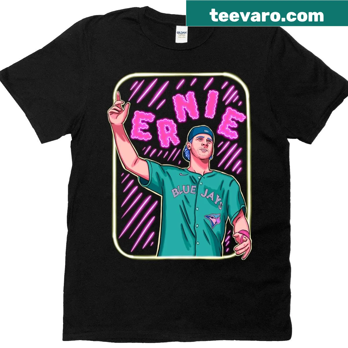 Oversized edgy t-shirt design for casual wear — on a men's t-shirt