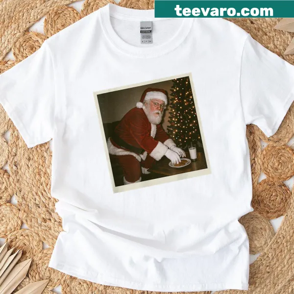 Hilarious Santa graphic for men on a Christmas T-shirt