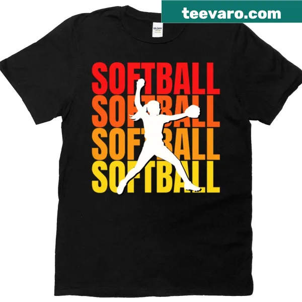 Empowering soft ball design T-shirt for women in sports