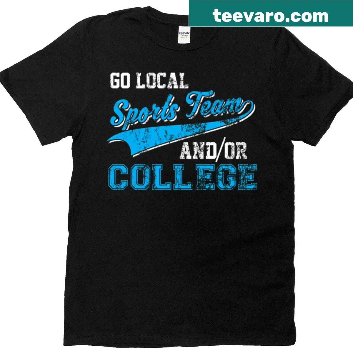 Local sports team t-shirt for fans and supporters — on a men's t-shirt