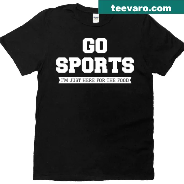 Humorous t-shirt for sports lovers focusing on food enjoyment