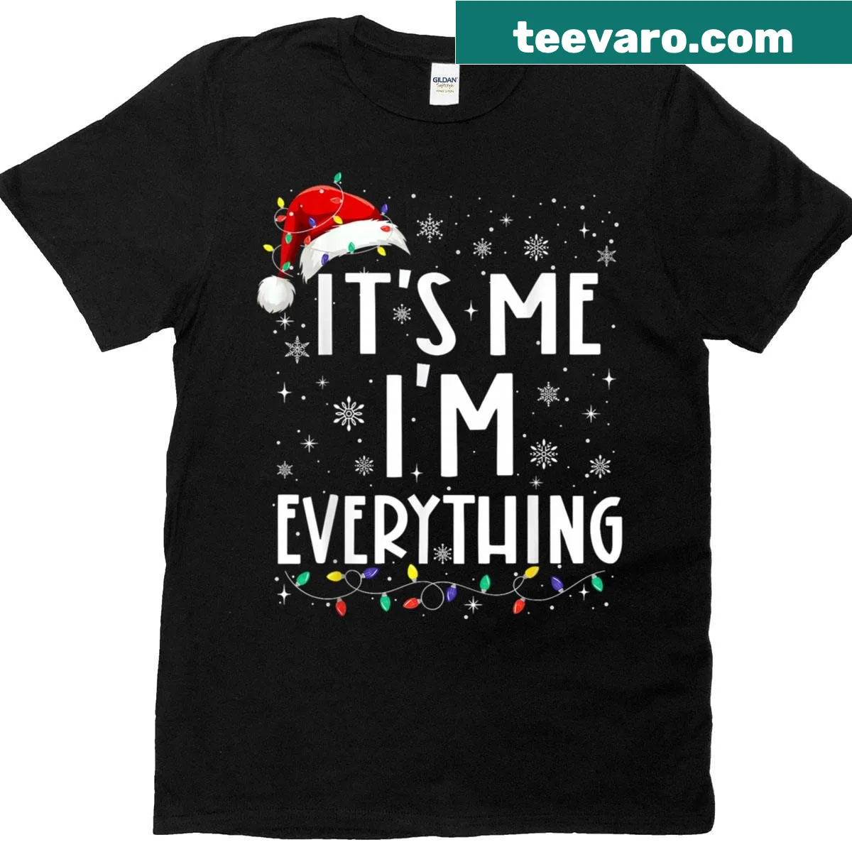 Christmas t-shirt with the phrase 'It's Me, I'm Everything' — on a men's t-shirt