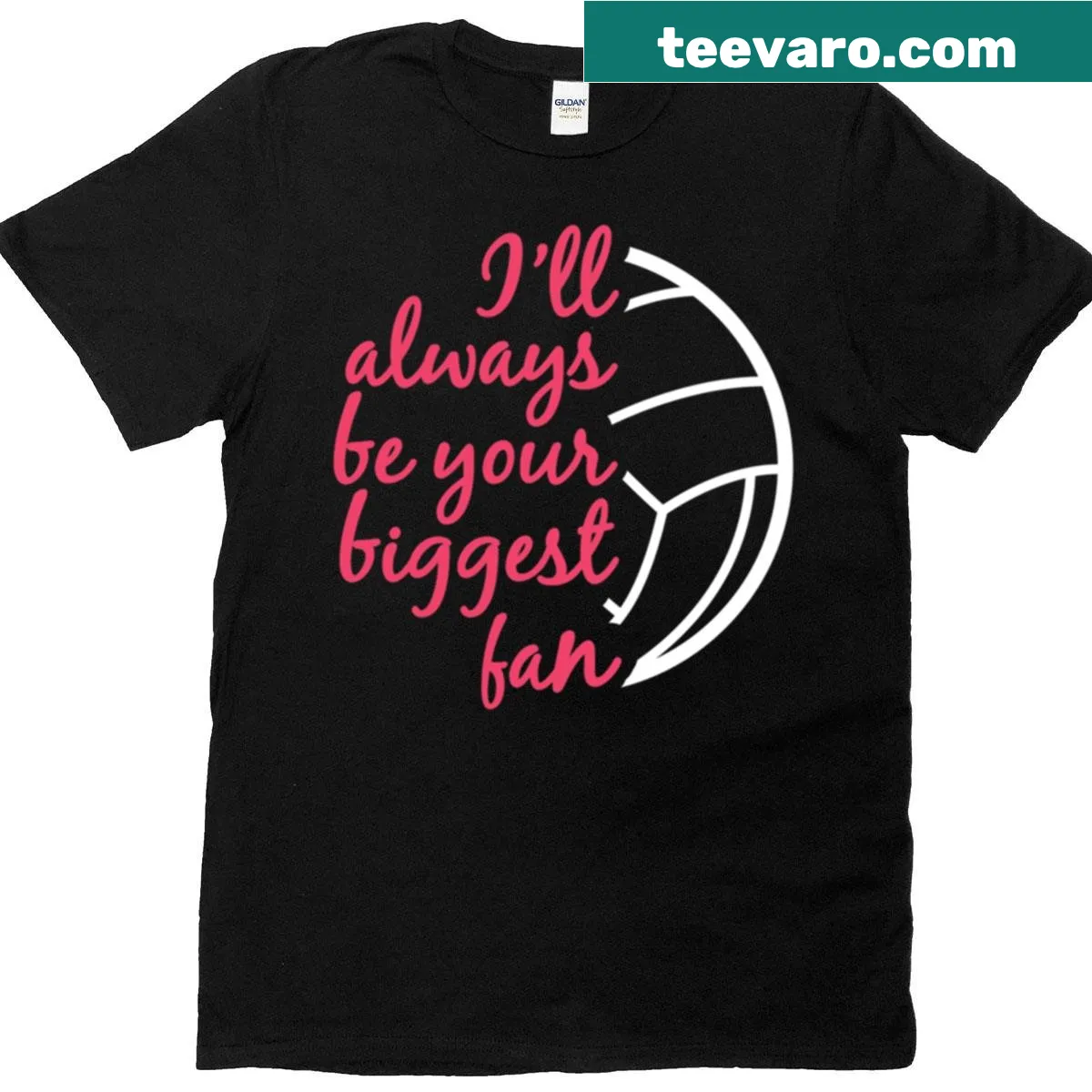 Volleyball Mom t-shirt with a sentimental message in typography — on a men's t-shirt