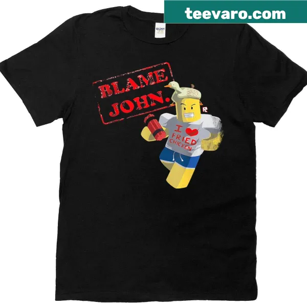 Funny T-shirt featuring 'I Love Fried Chicken' text design
