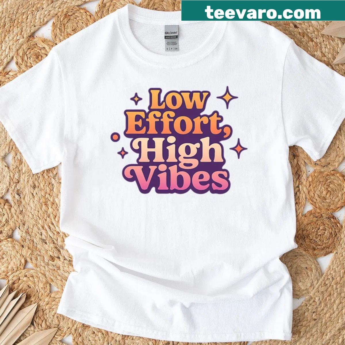 Retro design promoting positive vibes on an oversized t-shirt — on a men's t-shirt