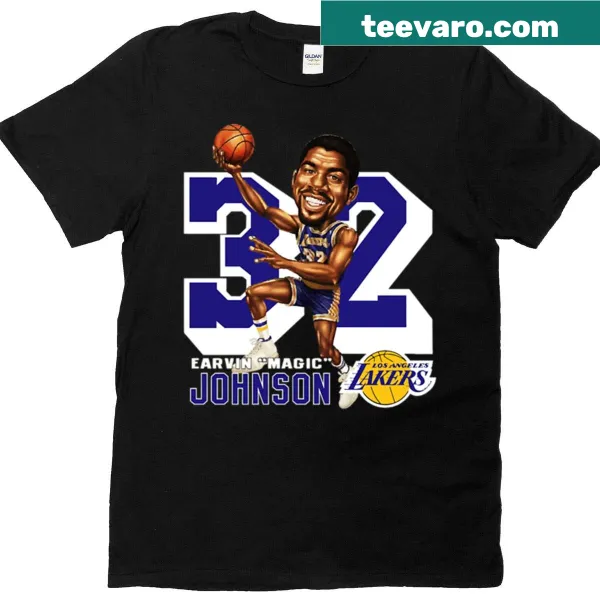 T-shirt featuring the number 01 in honor of Magic Johnson