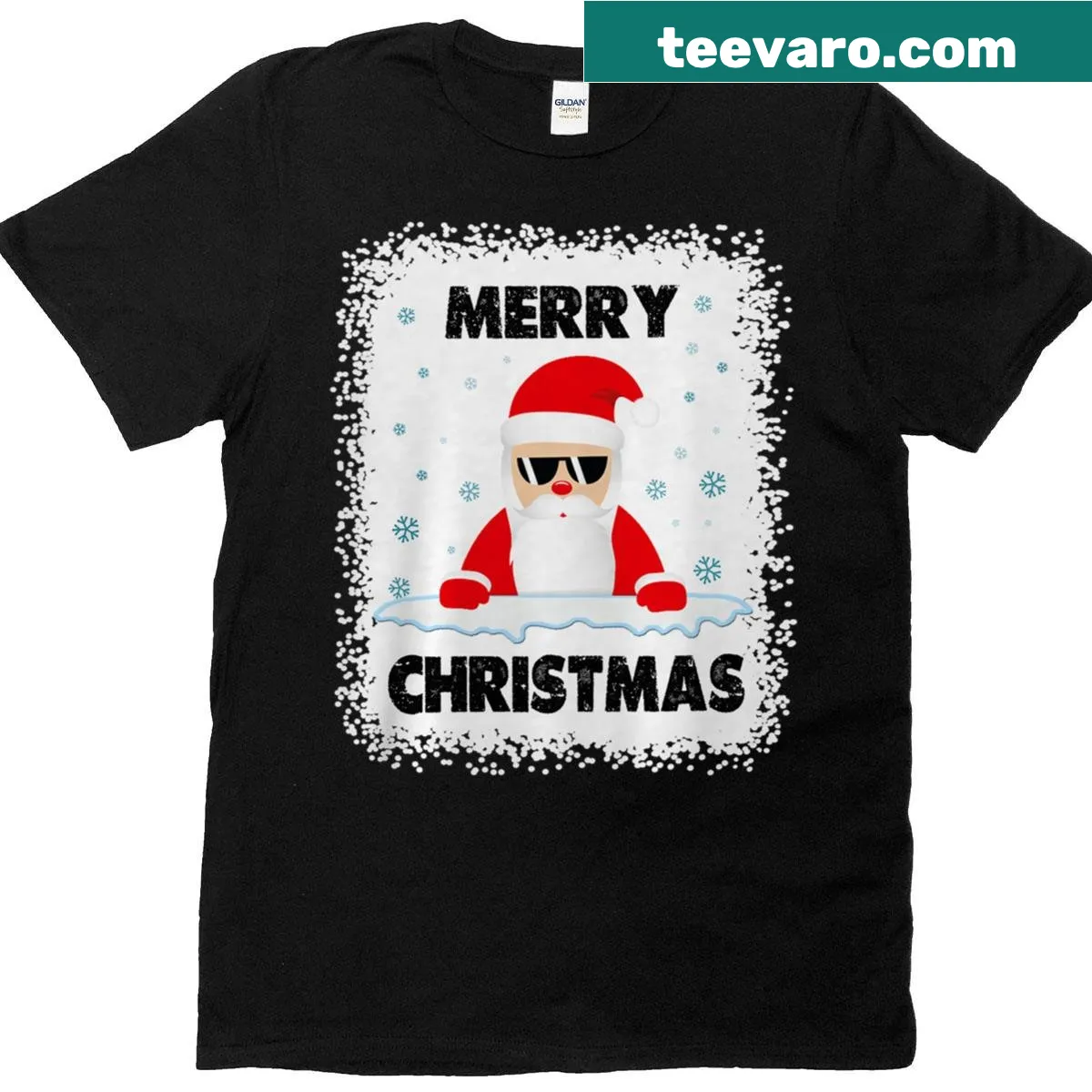 Bleached Santa Claus T-shirt suitable for the whole family — on a men's t-shirt