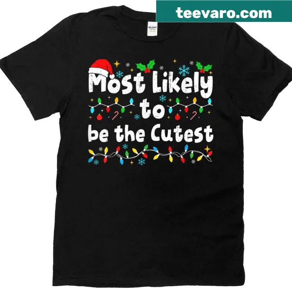 Cute matching family t-shirt for Christmas with a funny phrase.