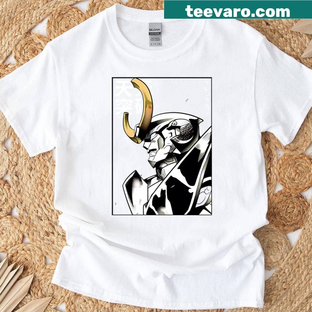 Vintage cartoon film and anime graphic t-shirt — on a men's t-shirt