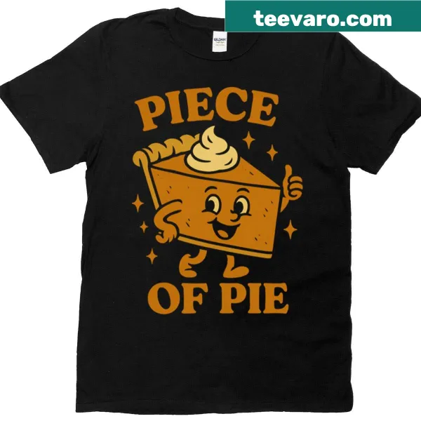 Oversized t-shirt with playful pie graphic