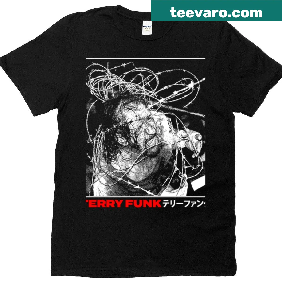 Pro wrestling t-shirt featuring Terry Funk — on a men's t-shirt