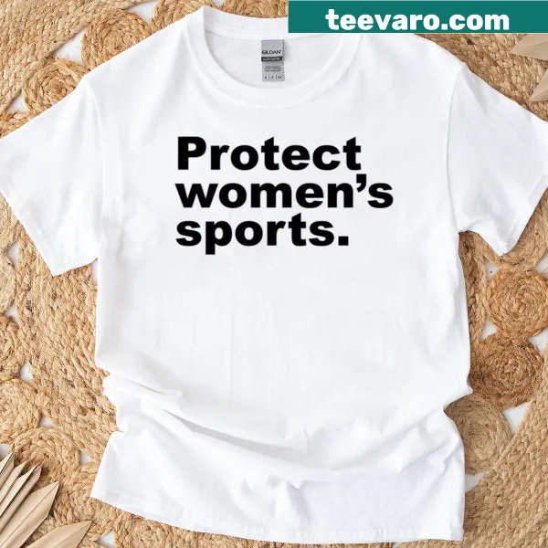 Feminist activism t-shirt about protecting women's sports rights