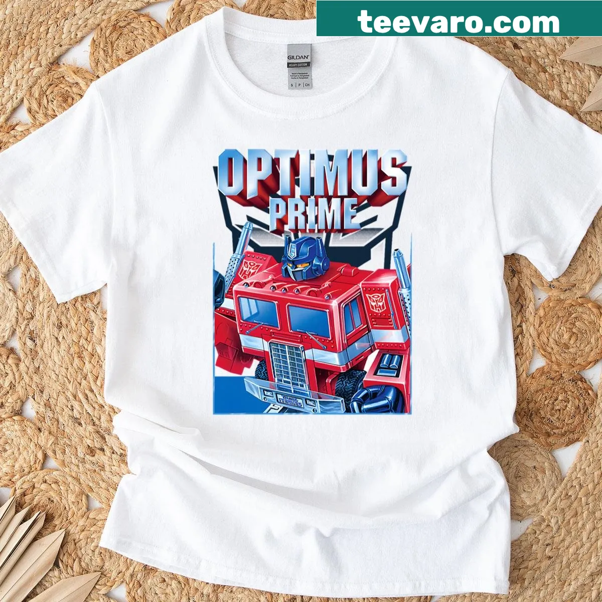 Cartoon vintage robot design on a t-shirt — on a men's t-shirt