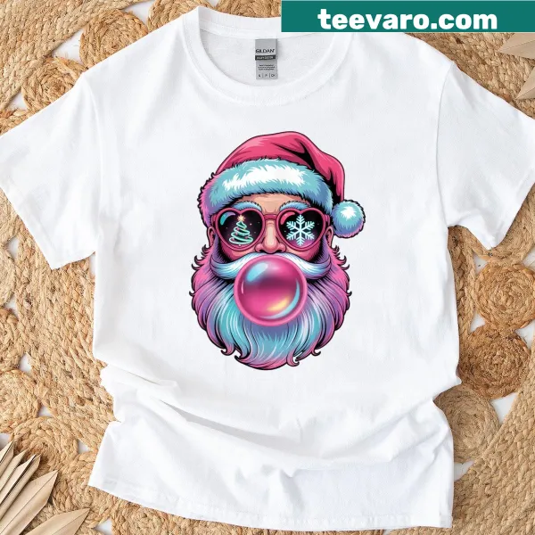 Groovy Santa Claus design on a t-shirt