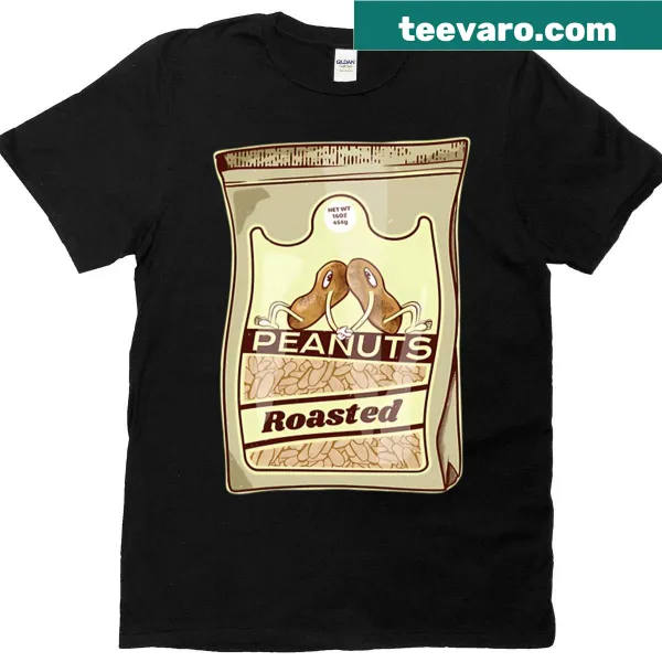 Oversized t-shirt featuring a graphic celebrating roasted peanuts