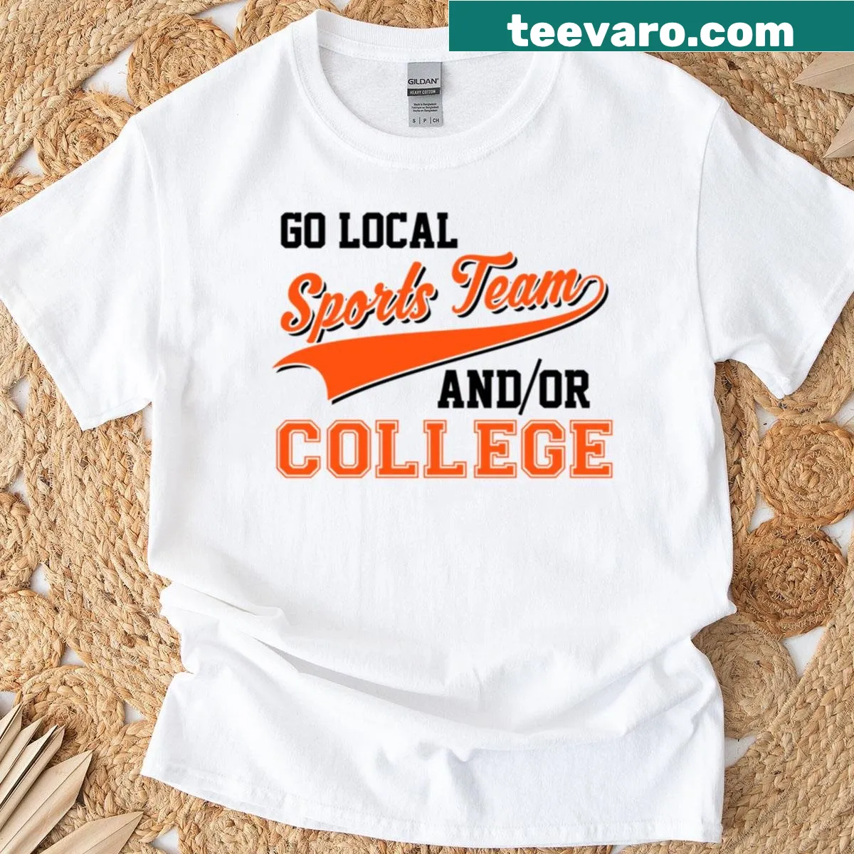 Sarcastic local sports team graphic t-shirt — on a men's t-shirt