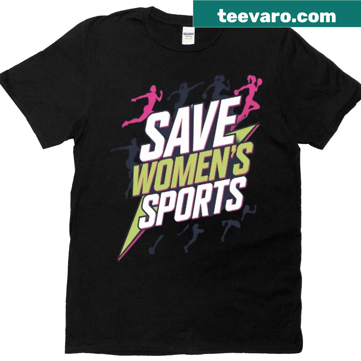 Empowering text design T-shirt for women's sports equality — on a men's t-shirt