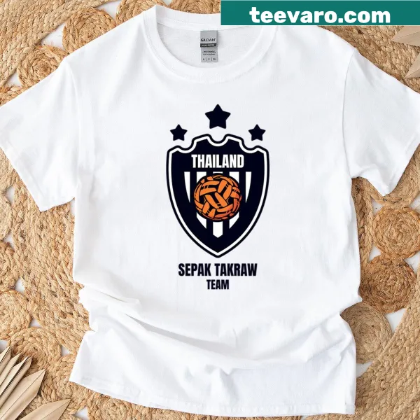 Illustration of Sepak Takraw players on T-shirt