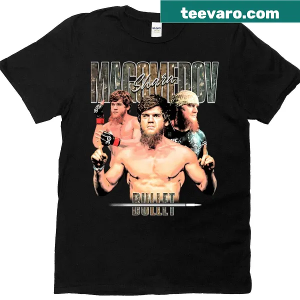 T-shirt featuring the name Shara Bullet Magomedov