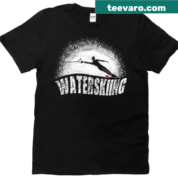 Water skier graphic T-shirt for water sports lovers