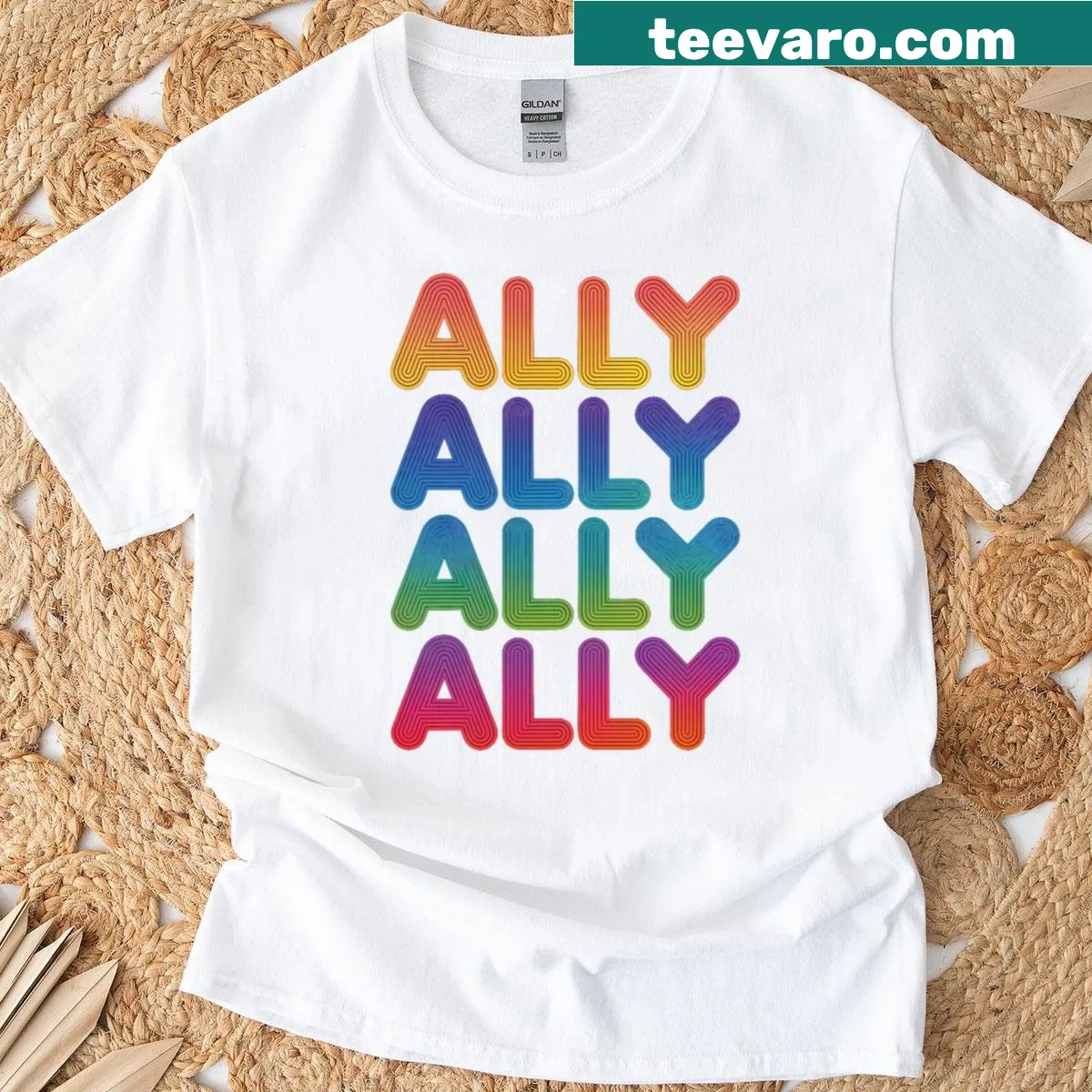 Funny raccoon graphic T-shirt for Pride Month — on a men's t-shirt