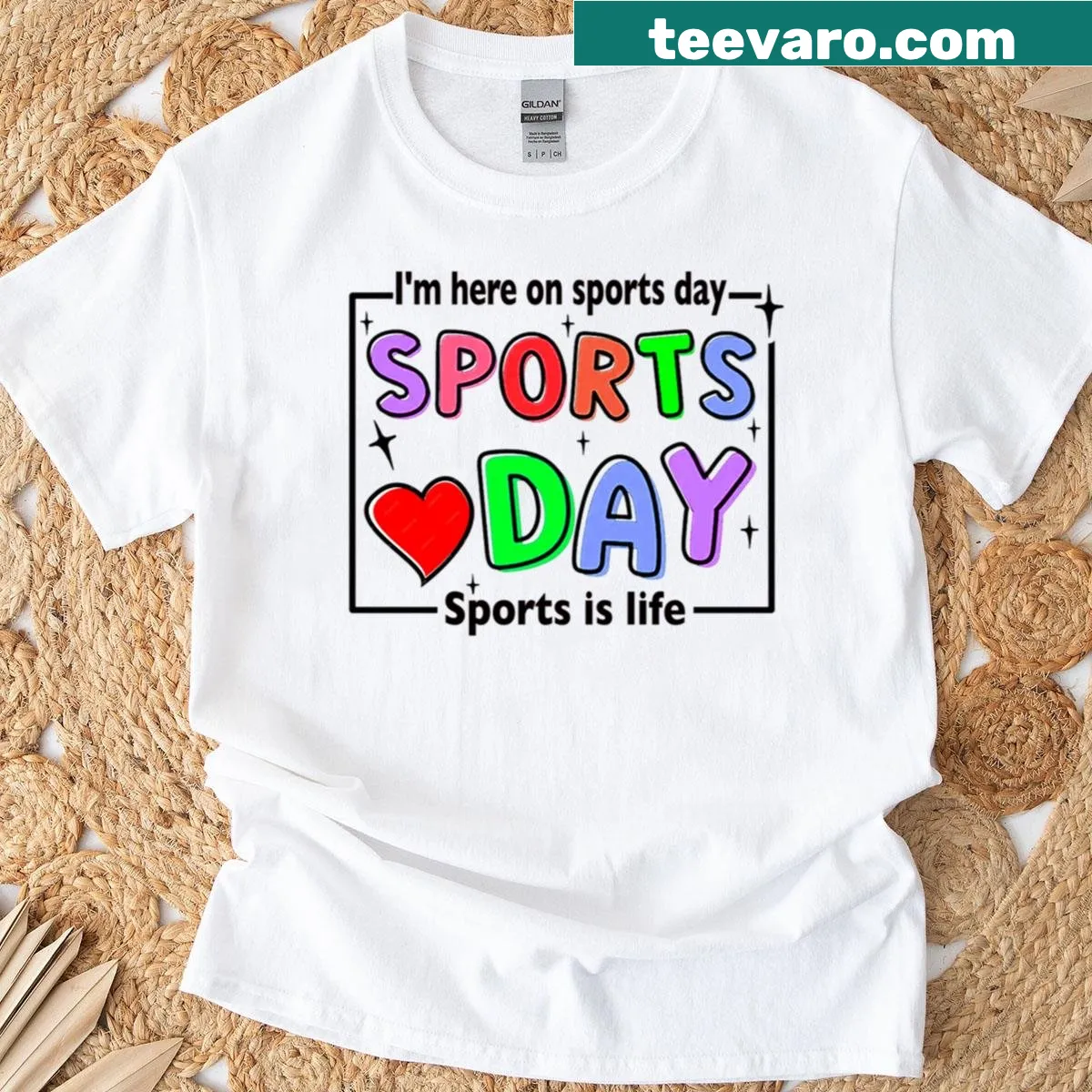 Active kids sports day t-shirt for boys and girls — on a men's t-shirt
