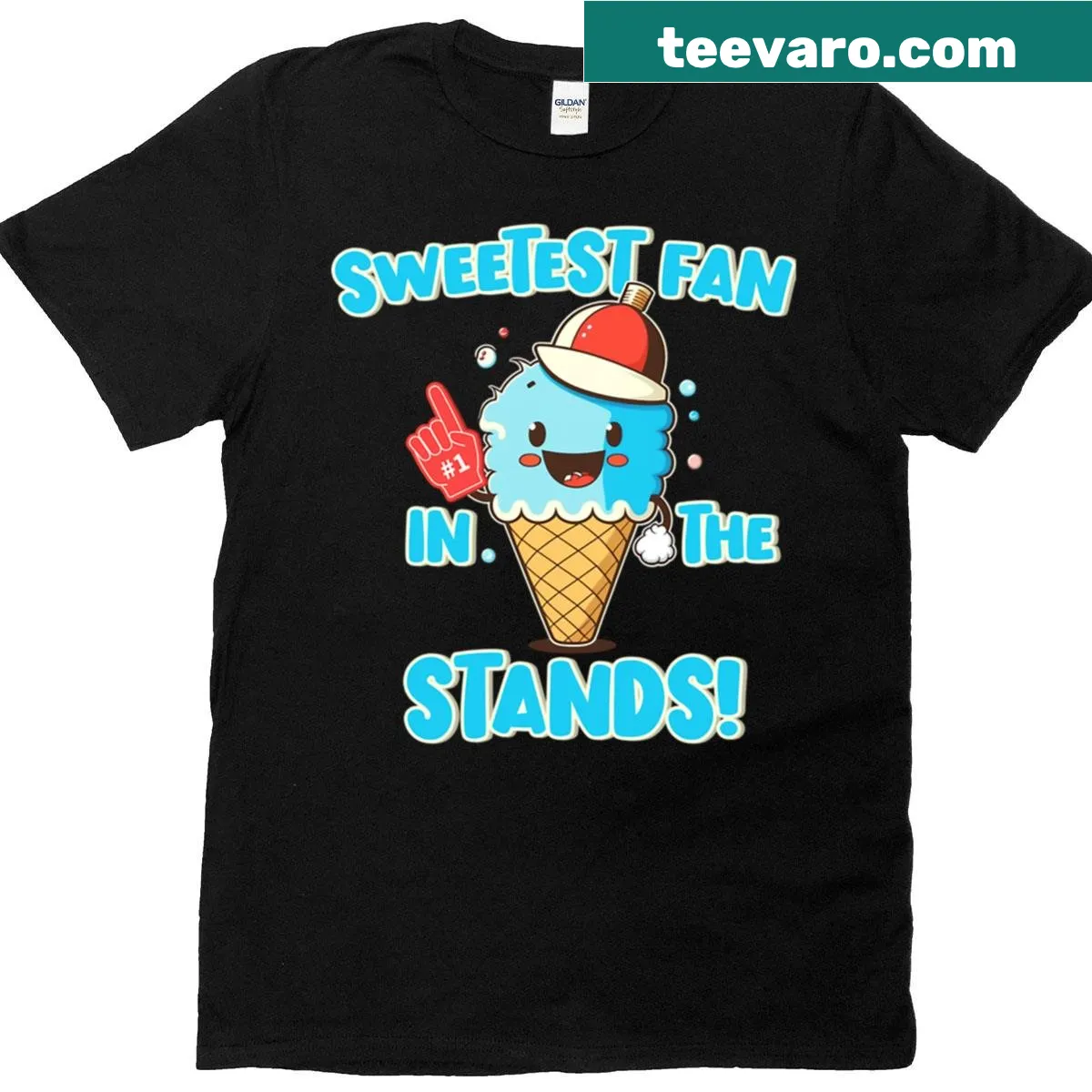 Charming Sweetest Fan In The Stands t-shirt with supportive graphic — on a men's t-shirt
