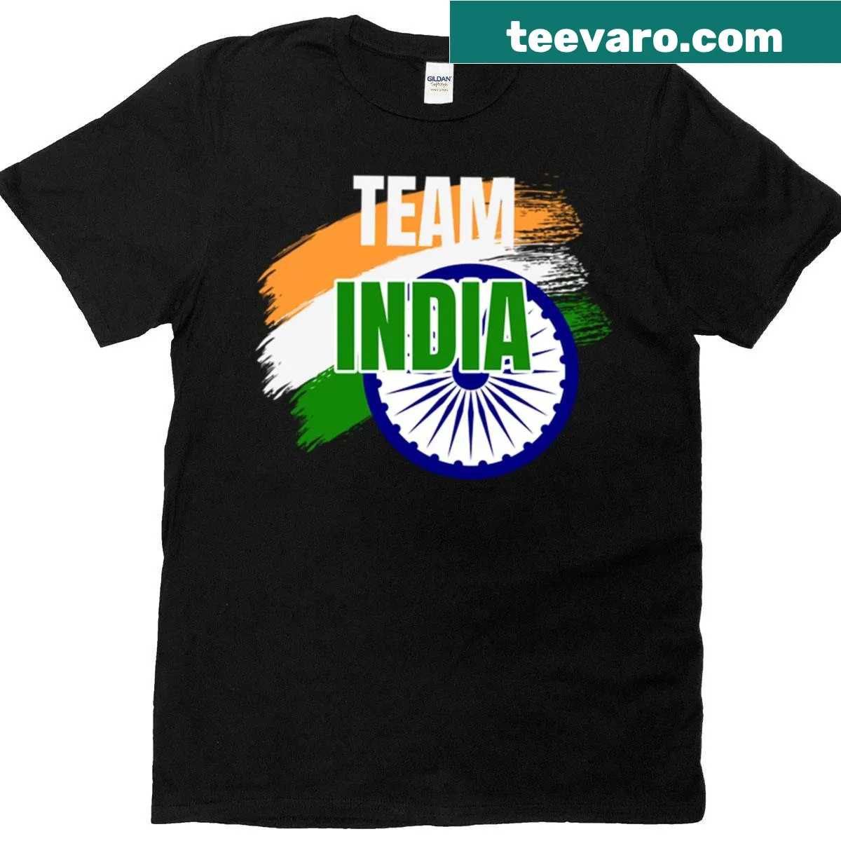 T-shirt showcasing Team India with national graphics — on a men's t-shirt