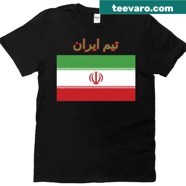 Oversized T-shirt representing Team Iran with national graphics