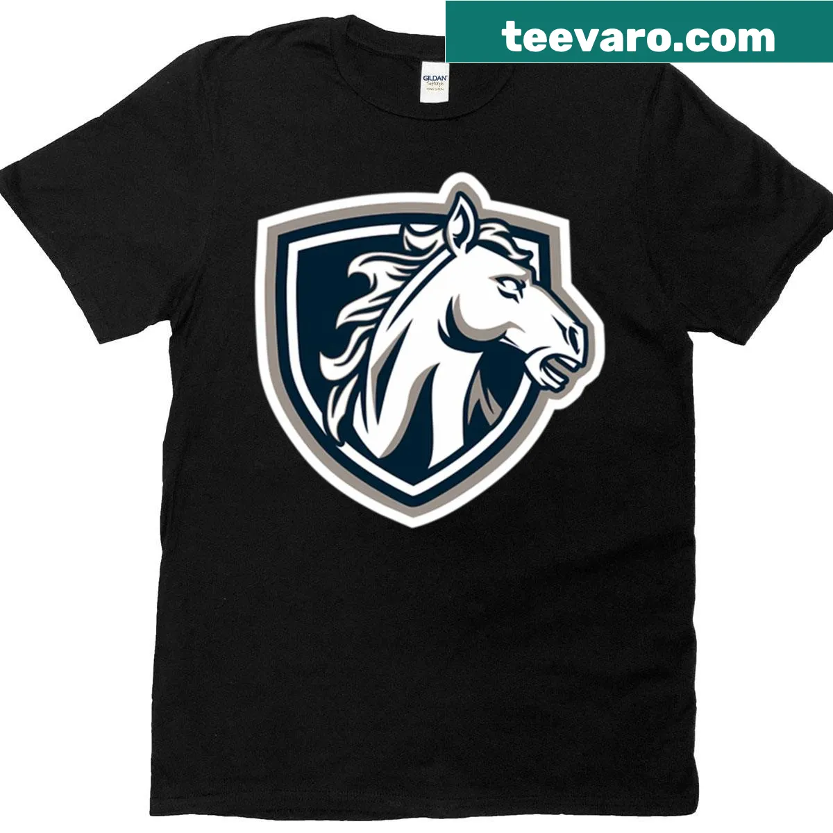 Hooded T-shirt featuring the Blazers logo — on a men's t-shirt