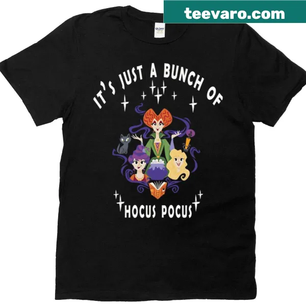 Funny retro Halloween movie t-shirt featuring witches and magic