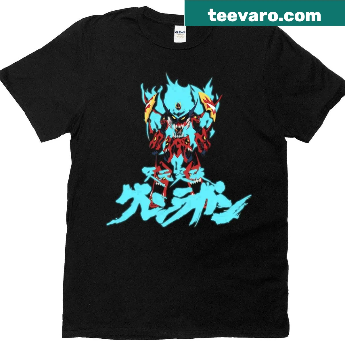 Vintage movie and anime themed t-shirt with a collage design — on a men's t-shirt