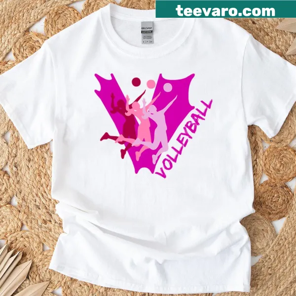 Abstract volleyball design in minimalist style