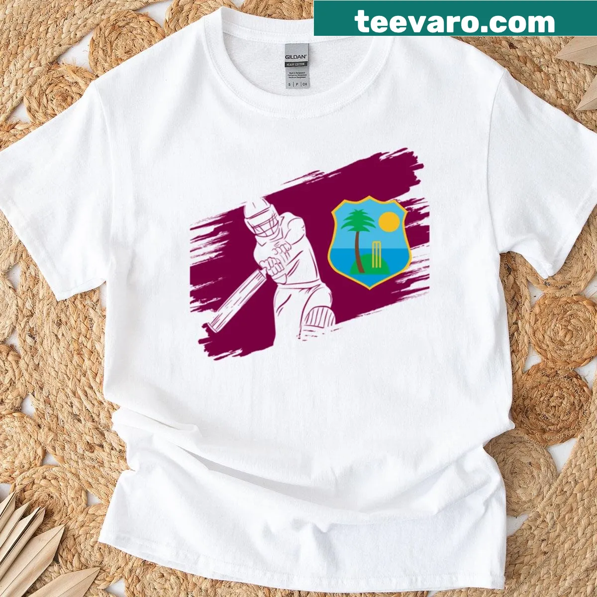 Funny cricket fan T-shirt — on a men's t-shirt