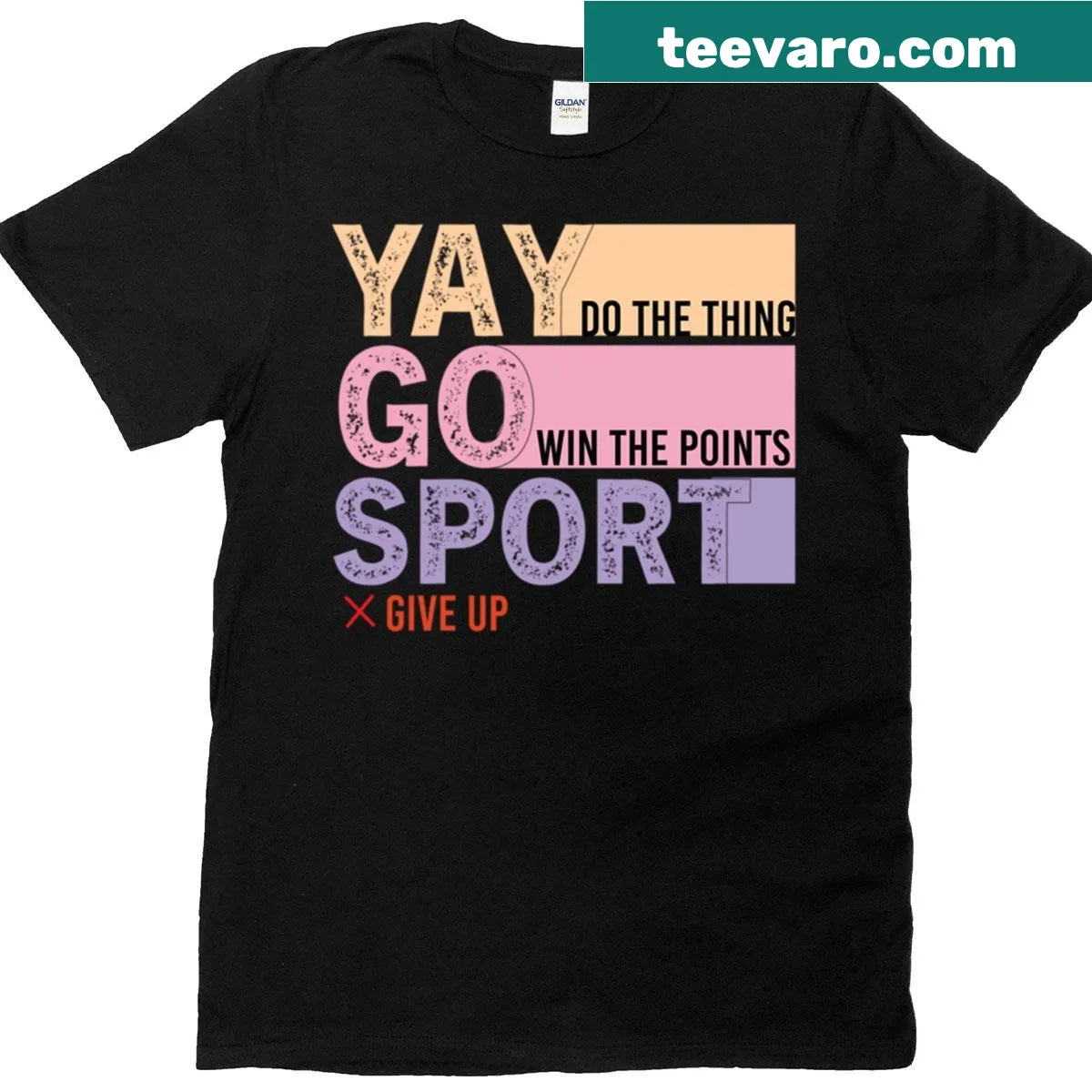 Funny sports t-shirt with the text Do The Thing Win The Points — on a men's t-shirt