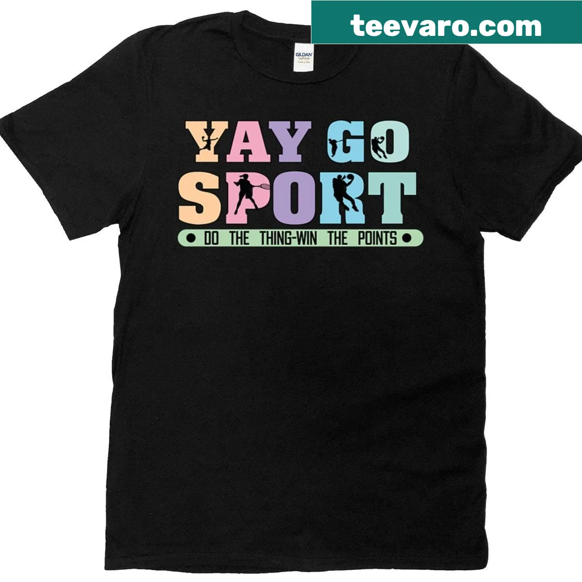 Funny sports T-shirt with humorous text — on a men's t-shirt