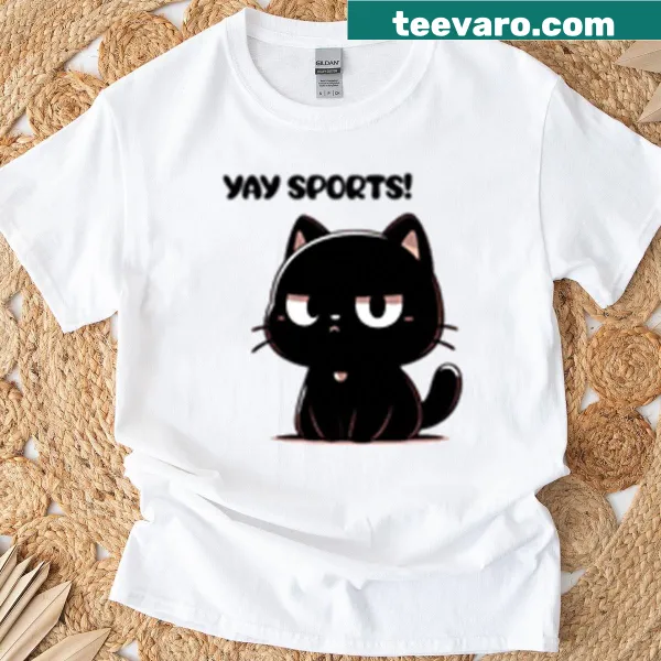 Cheerful sports shirt featuring the phrase Yay Sports