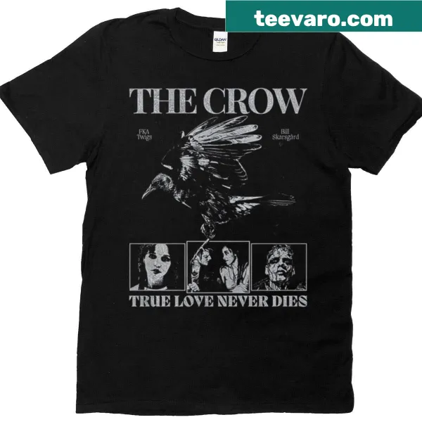 Vintage-style shirt with a humorous horror movie graphic