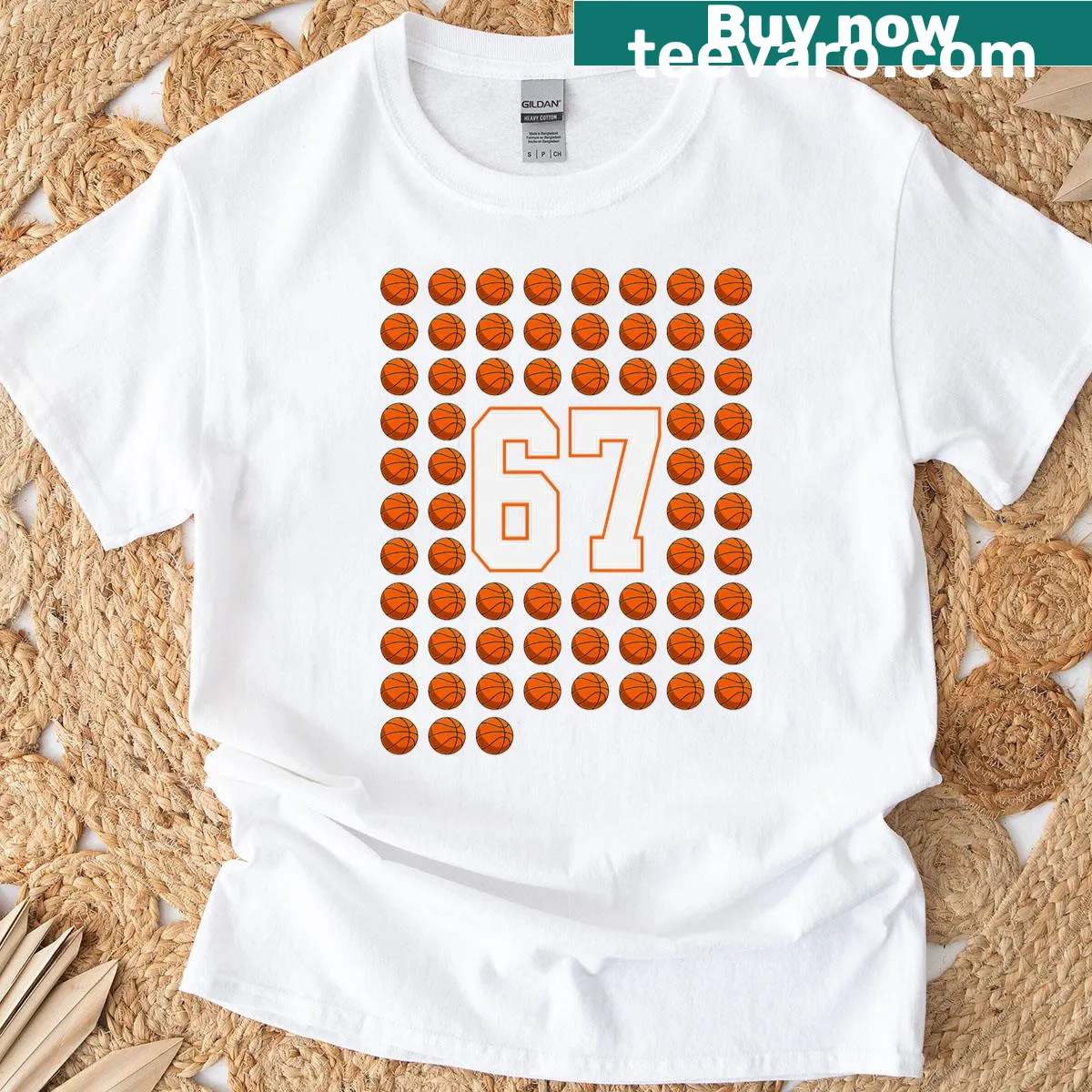 Meme-inspired T-shirt for young basketball fans — on a men's t-shirt
