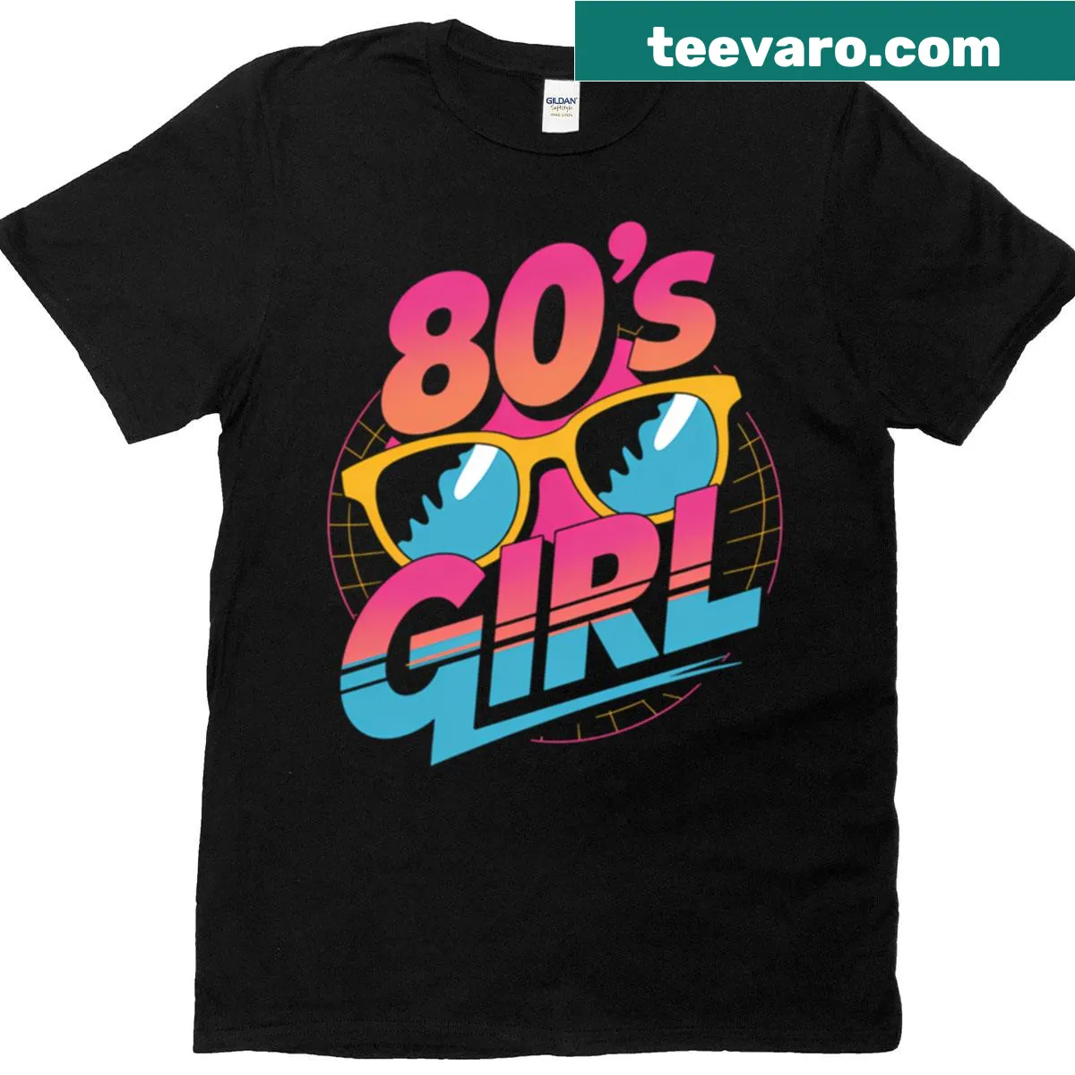 Vintage-style T-shirt celebrating 80s party culture — on a men's t-shirt