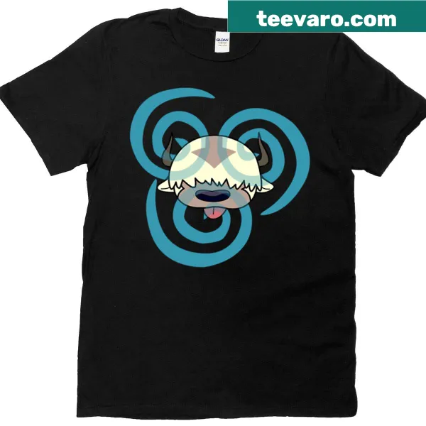 Cartoon Appa Yip Yip t-shirt featuring the flying bison design