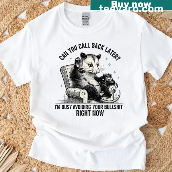 T-shirt with bold text 'Avoiding Your Bullshit'